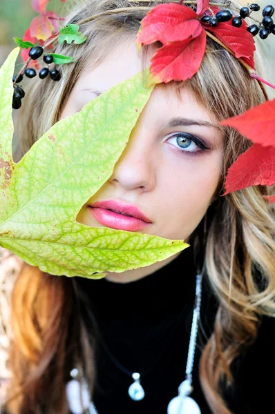 Podzimní obličej — Stock fotografie