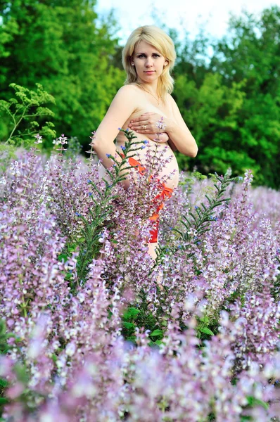Краса вагітності — стокове фото