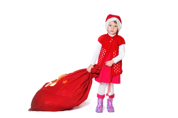 Santa κορίτσι — Φωτογραφία Αρχείου