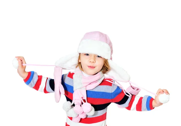 Criança de inverno — Fotografia de Stock