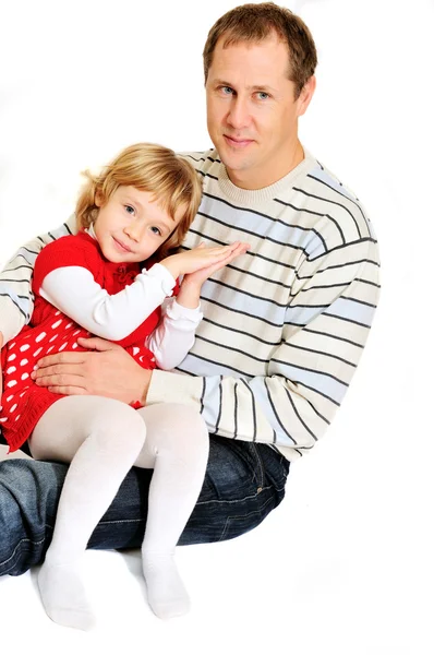 Kochający ojciec i córka — Zdjęcie stockowe