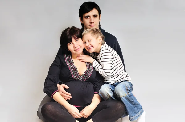 Familie wartet auf Baby — Stockfoto