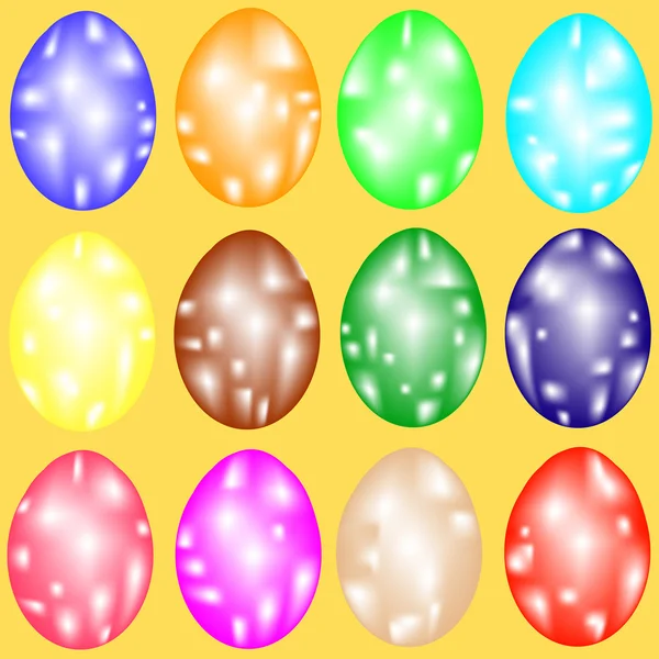 Set de Pâques décoratif — Image vectorielle