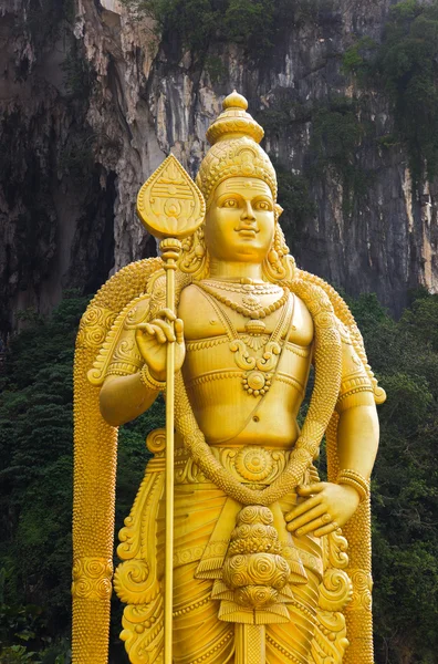 Statue des Gottes Muragan in den Batu-Höhlen, Kuala-Lumpur, Malaysia — Stockfoto