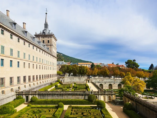 Escorial zamek w pobliżu Hiszpania Madryt — Zdjęcie stockowe