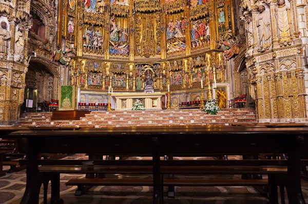 Interior of Cathedral in Toledo Spain — Stock Photo, Image