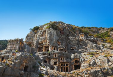 Ancient town in Myra, Turkey clipart