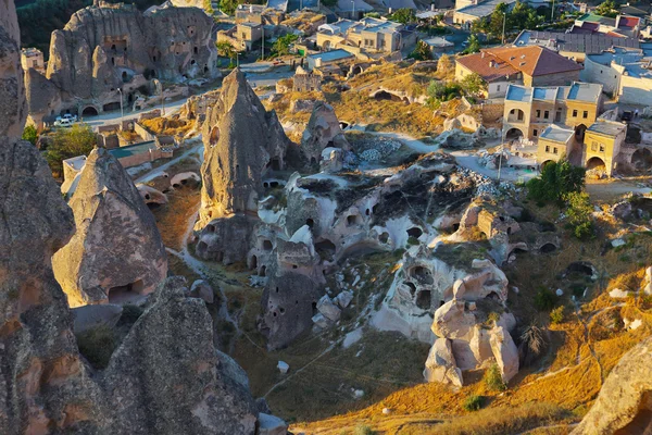 Cappadocië Turkije bij zonsondergang — Stockfoto