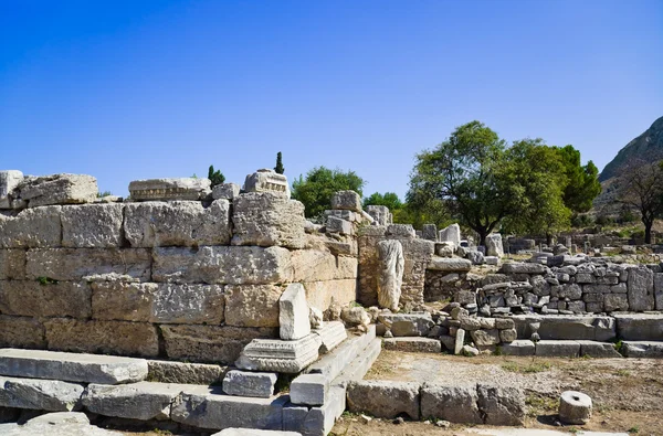 Ruinas del templo en Corinto — Foto de Stock