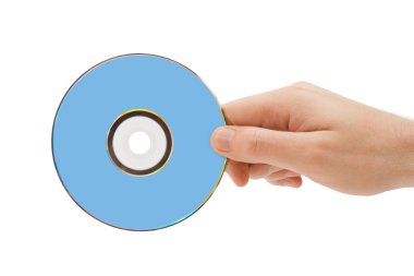 Hand with dvd clipart