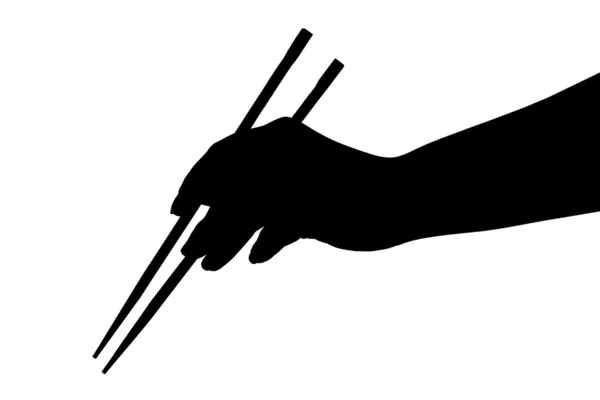 手用筷子 — 图库照片