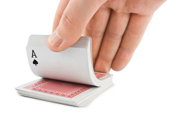 Strony i gry w karty — Zdjęcie stockowe