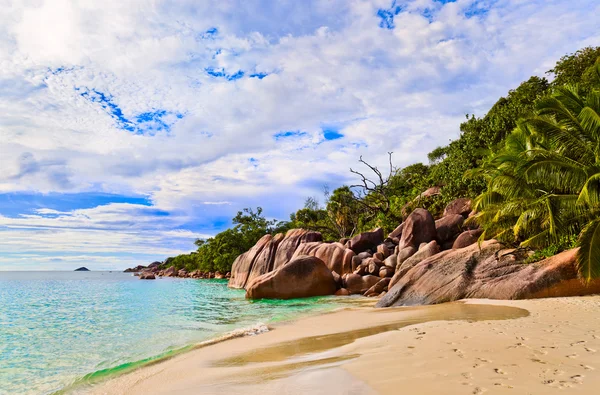 Beach anse lazio: Seychelles-szigetek — Stock Fotó