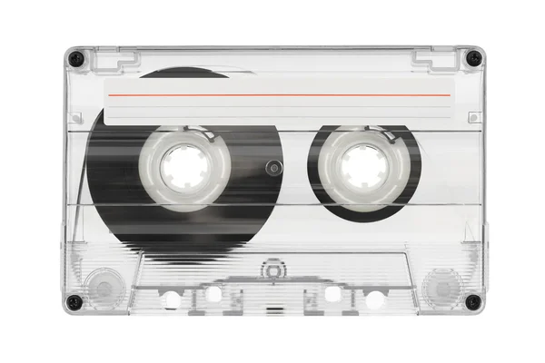 Audio cassette met label — Stockfoto