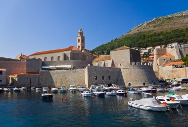 Hırvatistan dubrovnik şehri limanında