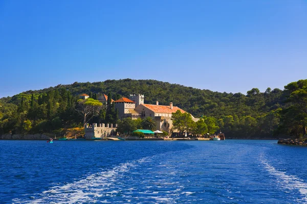 stock image Monastery at island Mljet in Croatia