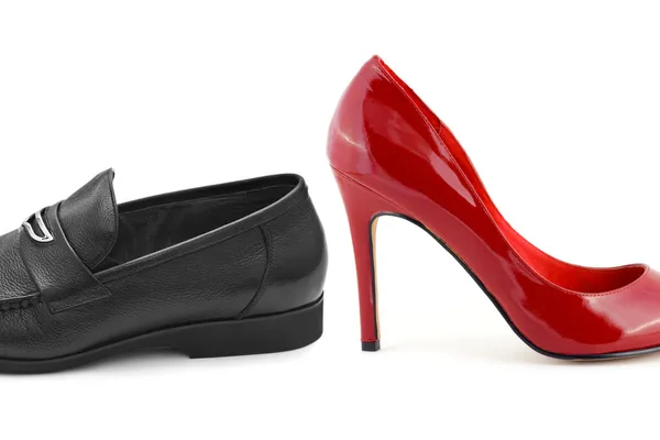 Man och kvinna skor — Stockfoto