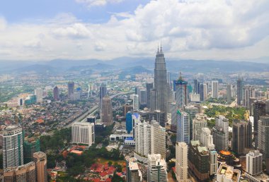 Kuala Lumpur (Malaysia) city view clipart