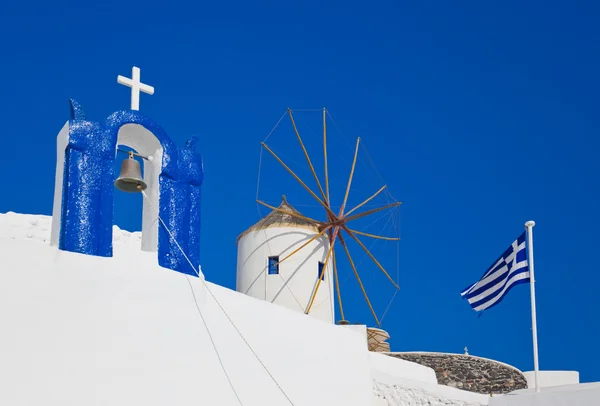 Santorini símbolos, Grecia —  Fotos de Stock