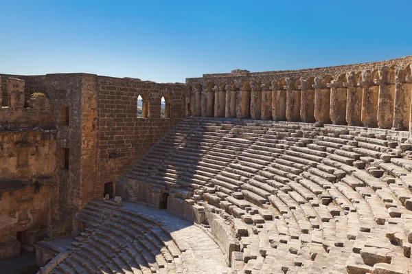 Anfiteatro velho Aspendos em Antalya — Fotografia de Stock