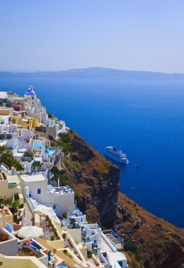 Santorini görünümü - Yunanistan