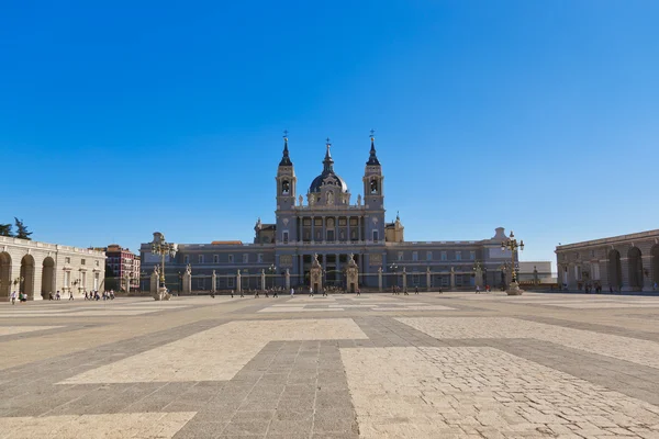 Almudena Cathedral at Madrid Spain — Stock Photo, Image