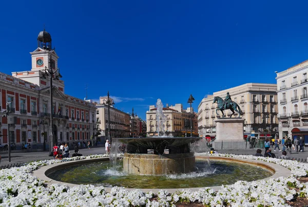 Sol plaza i madrid Spanien — Stockfoto