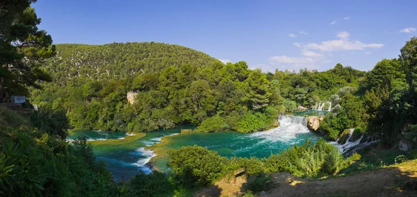 Водопад КРКА в Хорватии — стоковое фото