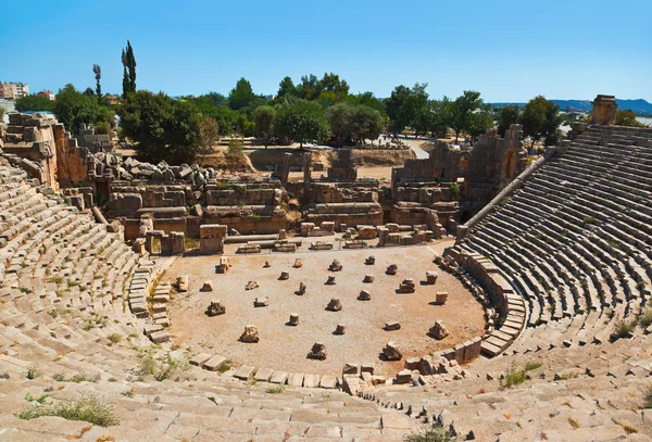 Anfiteatro antiguo en Myra, Turquía — Foto de Stock