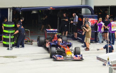 SEPANG, MALAYSIA - APRIL 8: Jaime Alguersuari (team Scuderia Tor clipart