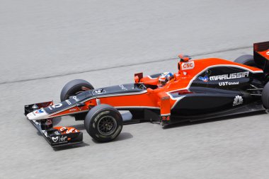 SEPANG, MALAYSIA - APRIL 8: Timo Glock (team Marussia Virgin Rac clipart