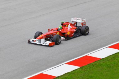 SEPANG, MALAYSIA - APRIL 8: Felipe Massa (team Scuderia Ferrari clipart