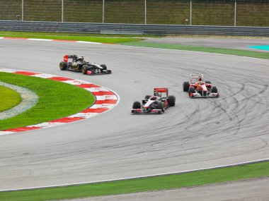 Sepang, Malezya - 10 Nisan: Otomobil yarışı Formula 1 parça