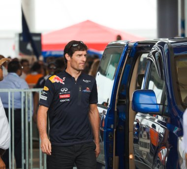 SEPANG, MALAYSIA - APRIL 10: Mark Webber (team Red Bull Racing) clipart