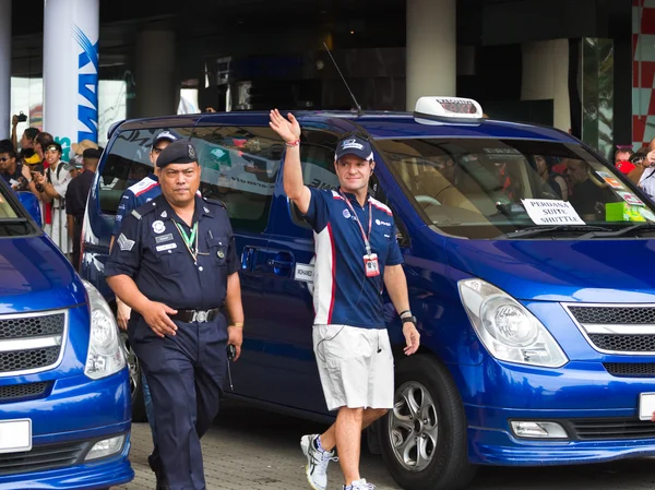 stock image SEPANG, MALAYSIA - APRIL 10: Rubens Barrichello (team Williams)