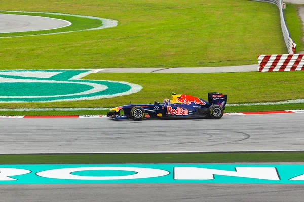 SEPANG, MALAYSIA - APRIL 9: Mark Webber (team Red Bull Racing) a — Stock Photo, Image