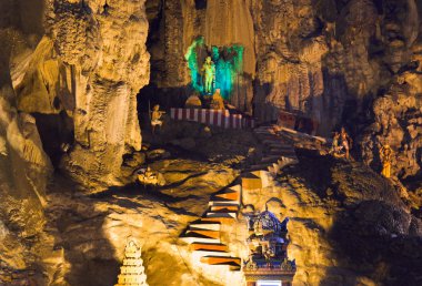 Statue of god at Batu caves, Kuala-Lumpur, Malaysia clipart