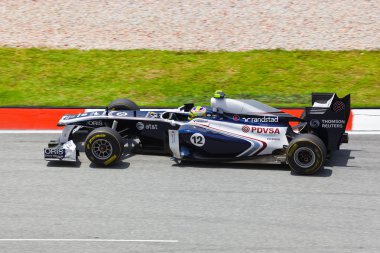 SEPANG, MALAYSIA - APRIL 8: Pastor Maldonado (team AT&T Williams clipart