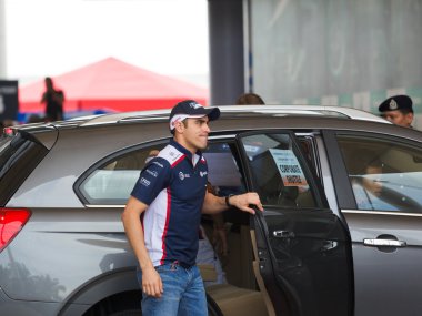 SEPANG, MALAYSIA - APRIL 10: Pastor Maldonado (team AT&T William clipart