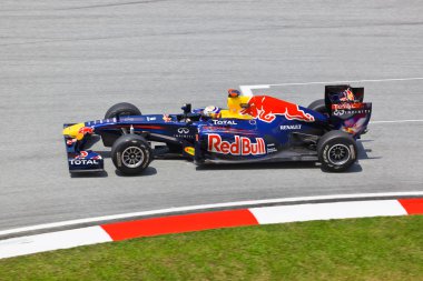 SEPANG, MALAYSIA - APRIL 8: Sebastian Vettel (team Red Bull Raci clipart