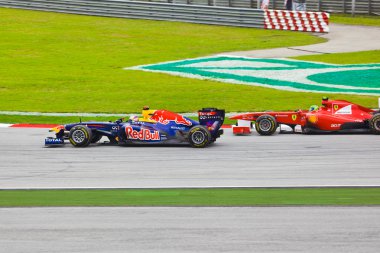 Sepang, Malezya - 10 Nisan: Otomobil yarışı Formula 1 parça