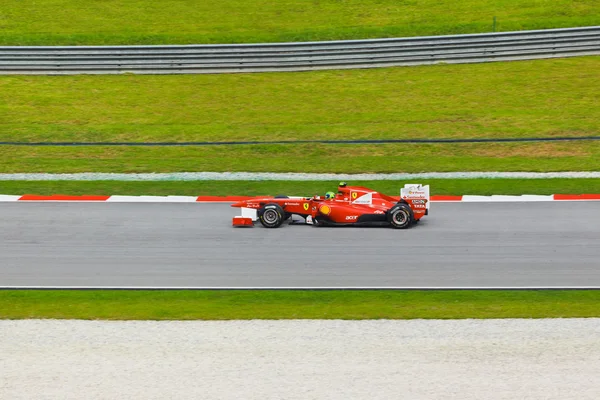 SEPANG, MALASIA - 9 DE ABRIL: Felipe Massa (equipo Scuderia Ferrari ) —  Fotos de Stock