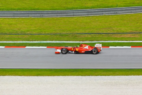 Sepang, Malezja - 9 kwietnia: felipe massa (zespół scuderia ferrari) — Zdjęcie stockowe