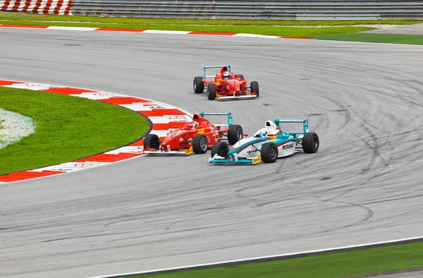 Sepang, Malezya - 10 Nisan: arabalar yarış jk yarış pistinde — Stok fotoğraf