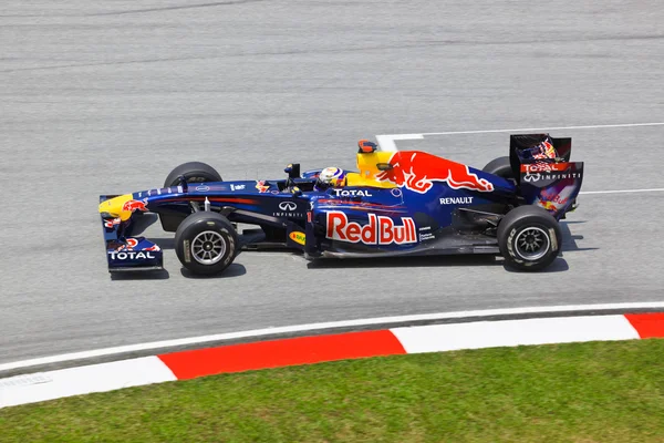 Sepang, Malajsie - 8. dubna: sebastian vettel (tým red bull Rak — Stock fotografie