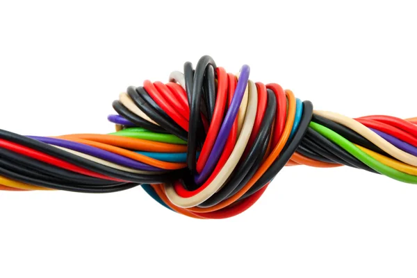 Computer kabel met knoop — Stockfoto