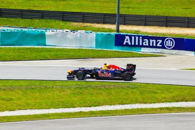 Sepang, Malezya - 8 Nisan: sebastian vettel (takım kırmızı boğa raci