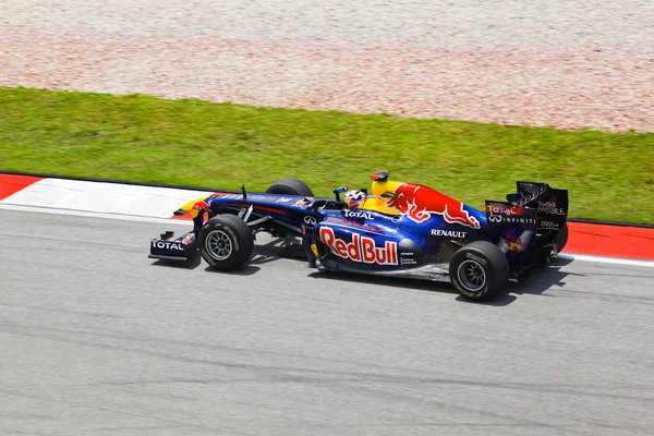 SEPANG, MALÁSIA - 8 de abril: Sebastian Vettel (equipe Red Bull Raci — Fotografia de Stock