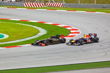 Sepang, Malezya - 10 Nisan: Otomobil yarışı Formula 1 parça