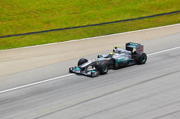 SEPANG, MALAYSIA - huhtikuu 8: Niko Rosberg (ryhmä Mercedes Petronas — kuvapankkivalokuva